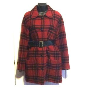 Vintage DKNY Wool Plaid Jacket